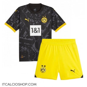 Borussia Dortmund Seconda Maglia Bambino 2023-24 Manica Corta (+ Pantaloni corti)